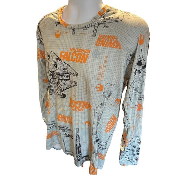 Climate Smart Base layer Starwars Millennium Falcon Cold Weather Shirt Size L - Picture 3 of 7